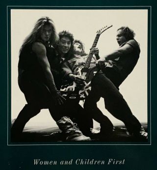Vtg 1980 Van Halen Album Women And Children First Vinyl Record Lp Og Near