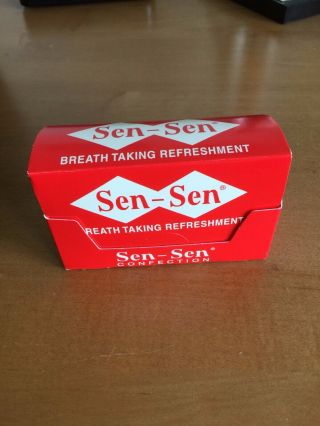 Sen Sen Candy Old Vintage Licorice Breath Freshener 12 Pack Box