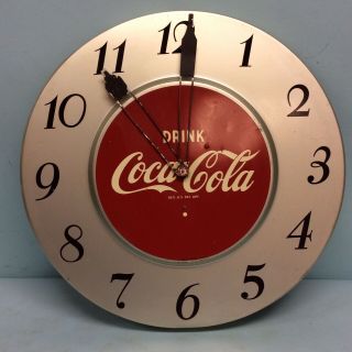 Vintage Coca Cola Clock Sign 1950’s