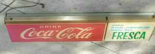 Vintage Coca - Cola Soda Lighted Sign 52 X 13 (pick - Up Only)