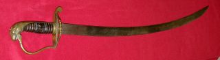 Early 19th Century,  Federal Period Eagle Head Sword