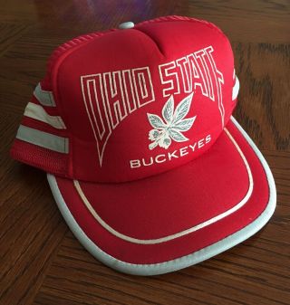 Vintage 70s - 80s - Ohio State Buckeyes - Snapback Mesh Trucker Hat Cap