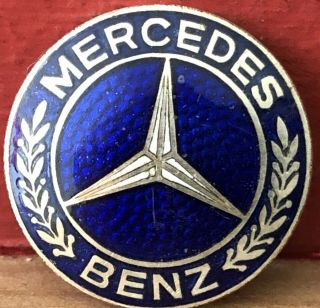 Rare Vintage Enamel Mercedes Benz Pin Badge West Germany - G.  Bremher Nurnberg
