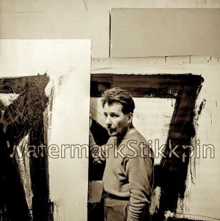 1950s Photo Negative Nyc Franz Kline Abstract Art Artist Studio Painting Chazen