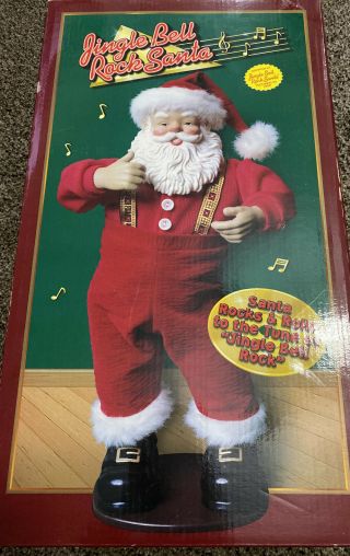Jingle Bell Rock Animated Musical Dancing Santa Claus Vintage Edition 1 1998