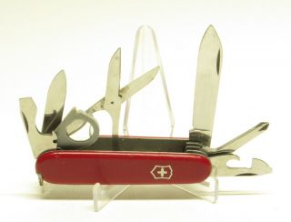 Victorinox Explorer,  Classic Red Swiss Army Knife,  15 Functions,  Magnifying Glass