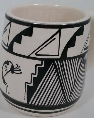 Ute Mountain Pottery Coffee Cup Mug Numbered & Signed Kokopeli Sw Art