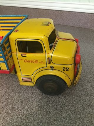 Vintage Coca Cola Marx 1956 Delivery Truck With Sprite Boy Coke 2