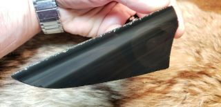 Burns Green Obsidian Flint Knapping Primitive Skinning Knife Preform Blade Blank