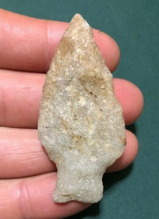 Quality Tan Quartzite Duncans Island - Pa Indian Artifact - Ny Arrowhead - Berks Co