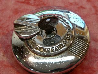 Vintage Ivano Gaslox Locking Gas Cap With Key 1940s 1950s Ford Chevy Dodge Auto