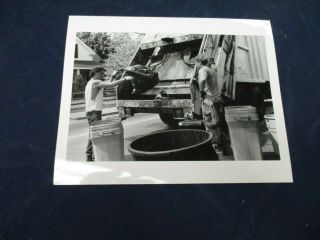 1991 Trash Pick Up Framingham Vintage Glossy Press Photo