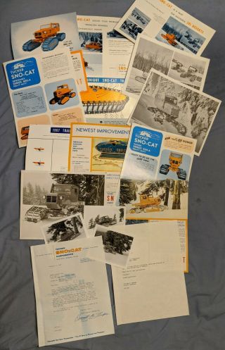 Ultra Rare 1967 Tucker Sno - Cat Brochure Snow Vehicle Ski Model 400 Package