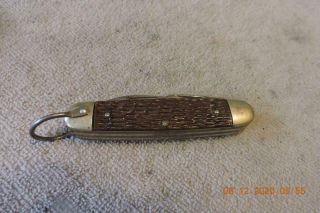 Vintage Craftsman 9467 Utility Boy Scout Type Pocket Knife Etched Blade