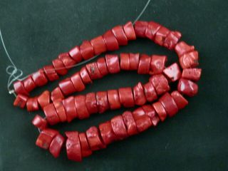 24 Inches Wonderful Pure Large Tibetan Red Coral Beads Prayer Necklace O011