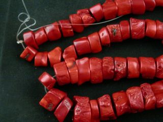24 Inches Wonderful Pure Large Tibetan Red Coral Beads Prayer Necklace O011 2