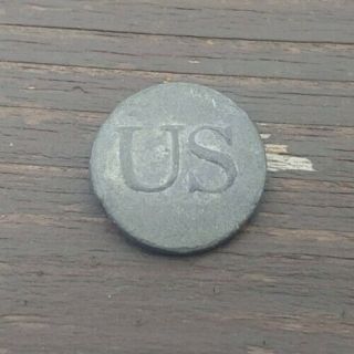 War Of 1812 Pewter Us General Service Button Looks Great