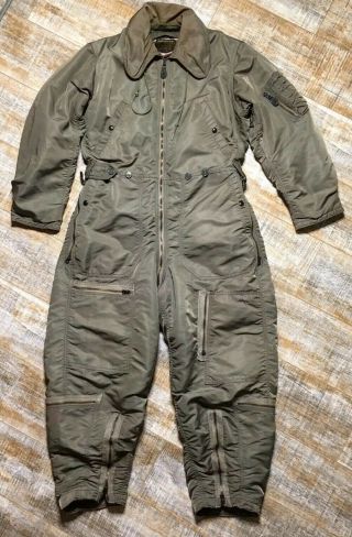 Vtg 1958 Vietnam Usaf Us Air Force Military Cwu - 1/p Flying Flight Coverall M 50s
