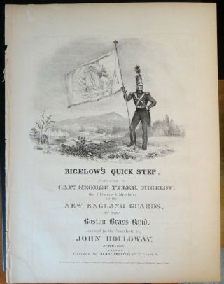 1839 Sheet Music Bigelow 