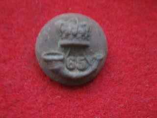 Detecting Finds British 65th Regiment Military Button
