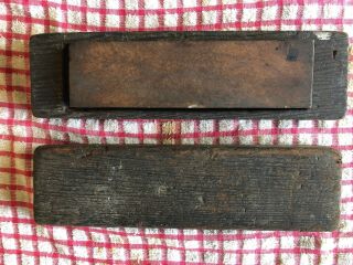 Vintage Wet Stone Whetstone Knife Sharpening On Handmade Board Bk