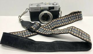 Vintage Minolta Hi - Matic C Film Camera W/ Rokkor 40mm F2.  7 Lens Japan