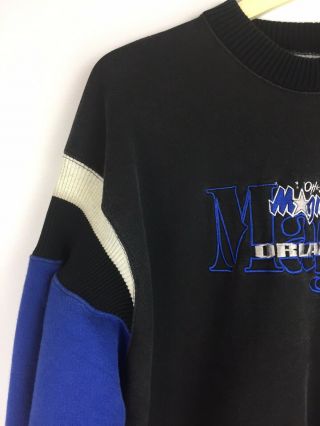 Vtg Orlando Magic Crewneck Sweatshirt By The Game Men’s Sz 2XL Black Pullover 3