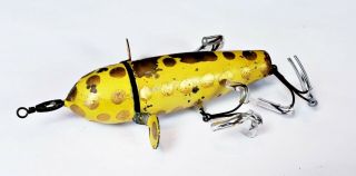 Tough Mills / Snyder / HICO Success Spinner Rotary Head Lure NY c 1903 Yellow 2
