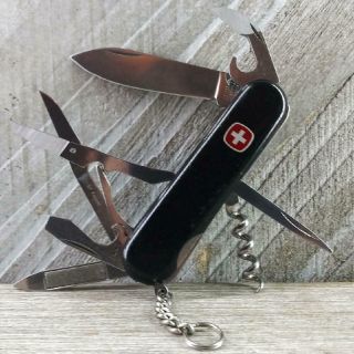 Wenger Swiss Army Knife Traveler Black 85mm Very Camp Hike