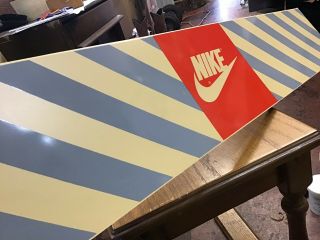 Rare 1980s Nike Air Max Double Sided Store Display Sign Vntg Jordan