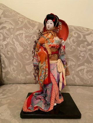 Tanabe Doll Asakusa Tokyo - Wisteria Maiden - Japanese Geisha Doll