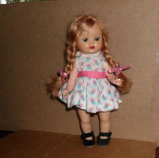 Vintage Nancy Ann Storybook 8 " Muffie Walker Doll - Straight Leg Sleep Eyes 3