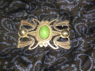 Vintage 1950s Signed Mexico Silver Brooch Pin 19.  3 Grams