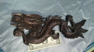Hand - Carved Wooden Chinese Dragon Taiwan