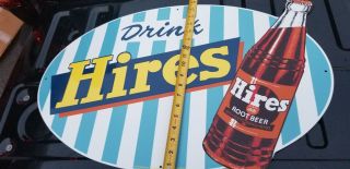 Vintage Drink Hires Root beer bottle Stout Sign 3