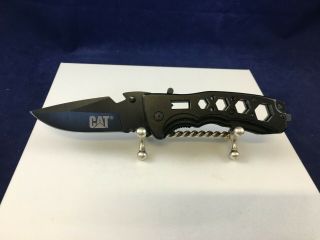 Cat Advertised Assisted Pocket Knife Wire Stripper W/built In Wrenches On Handle