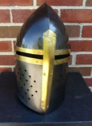 Crusader Sugarloaf Helm Medieval Steel Helmet