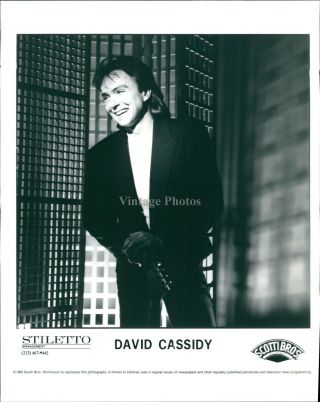 1992 Promo Photo Musician David Cassidy Stiletto Management Scotti Bros 8x10