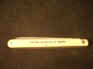 Old Vtg Stainless Colonial Fruit Knife Blade Peter Eckrich & Sons Usa