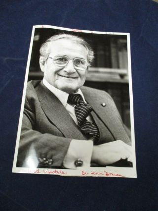 Dr.  John Bonica Poses In His Office Vintage Glossy Press Photo