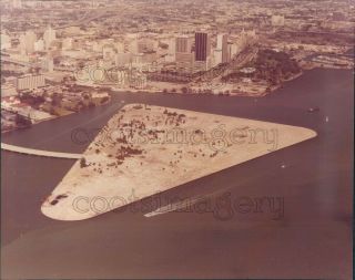 1979 Press Photo Aerial Claughton Island 1970s Miami Florida