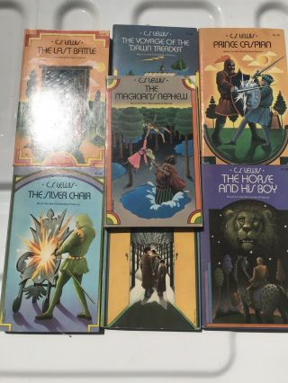 Vintage,  The Complete Chronicles Of Narnia Bks.  1 - 7 By C.  S.  Lewis,  Box Set