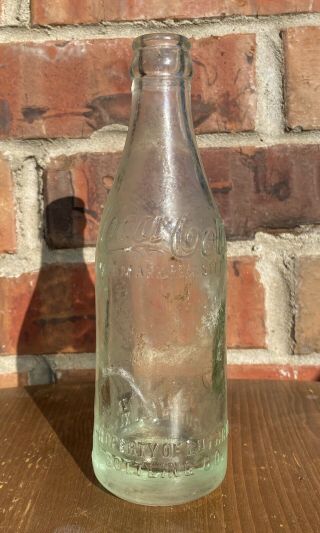 Rare Vintage Coca Cola Glass Bottle Prop.  Of Guthrie Bottling Co Guthrie Ok