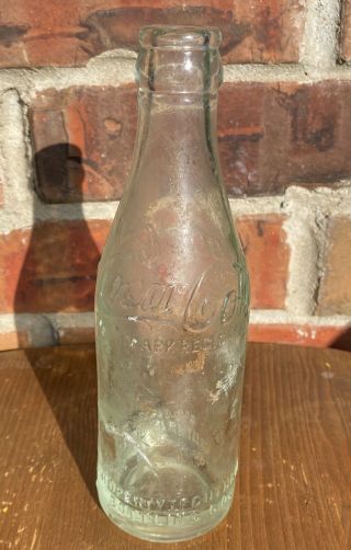 RARE Vintage Coca Cola glass bottle Prop.  Of Guthrie Bottling CO Guthrie OK 2