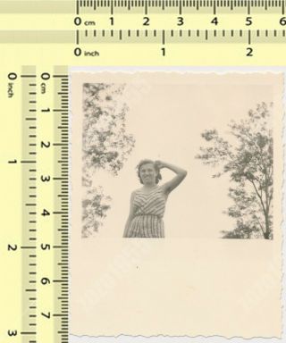 Hairy Armpits Woman Abstract Lady Portrait Vintage Photo Snapshot