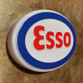 2ft Esso Led Illuminated Light Box Wall Sign Garage Oil Gas Station Automobilia