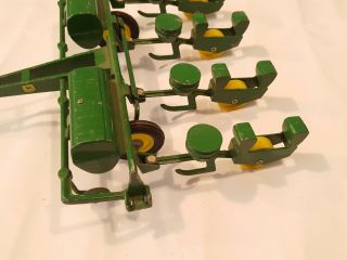 Vintage Ertl 1970 ' s John Deere Farm Toy Pull Type Row Planter Seeder 3
