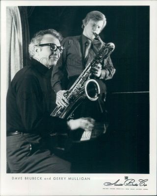 1971 Press Photo Dave Brubeck Plays Piano Gerry Mulligan Plays Saxophone Jazz
