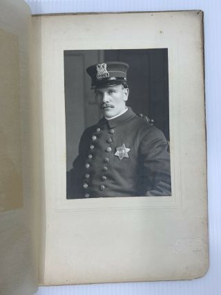 Vintage Chicago Police Officer 1900’s,  Otto C.  Jarmuth Silver Print Photograph