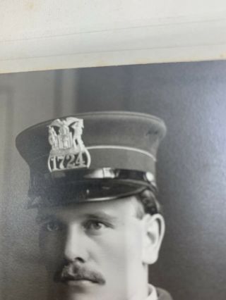 Vintage Chicago Police Officer 1900’s,  Otto C.  Jarmuth Silver Print Photograph 3